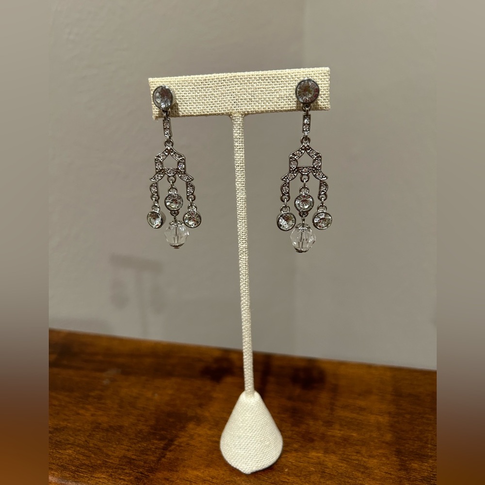 Avon vintage earrings. Chandelier pierced silver tone never worn  non smoke home